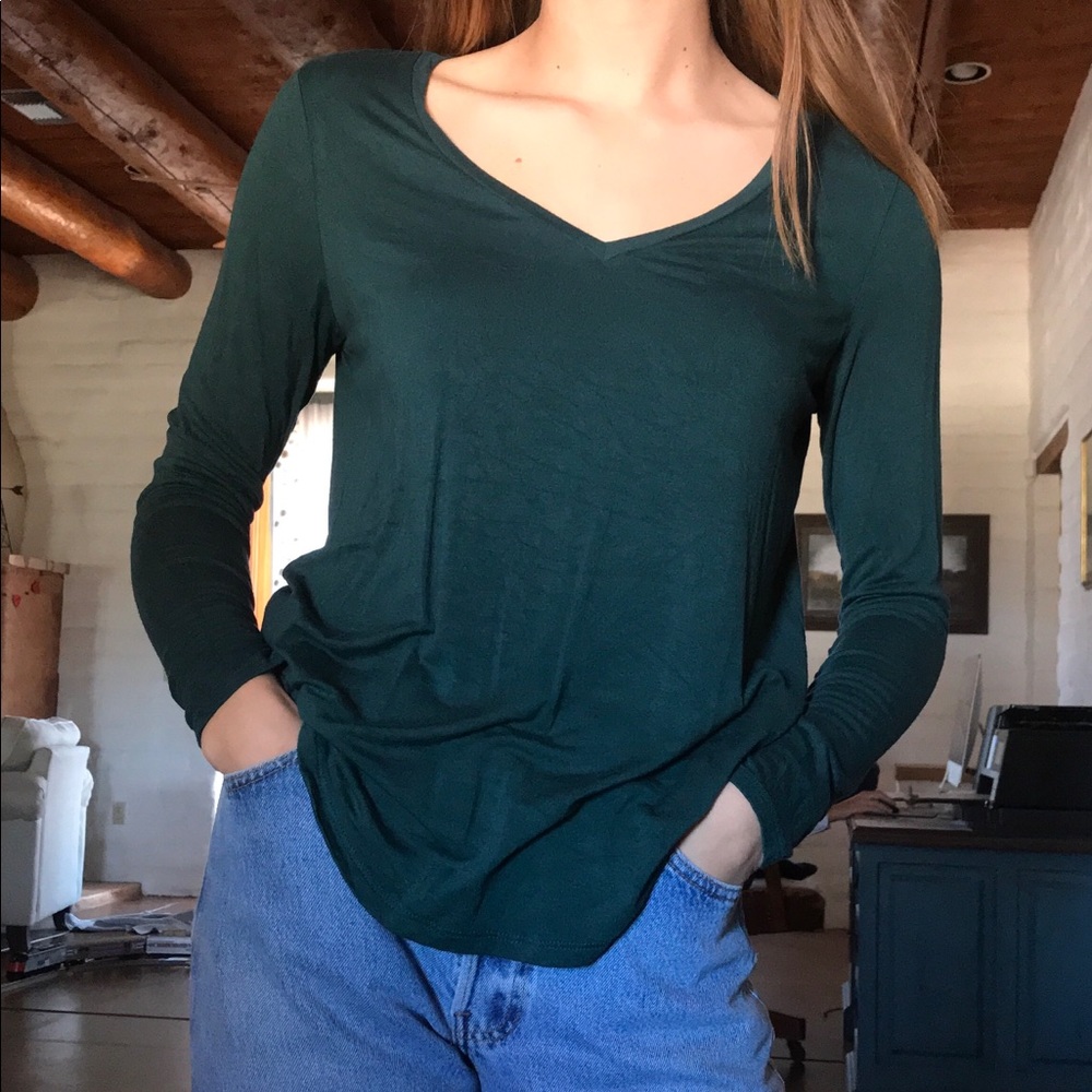 Aerie green long sleeve